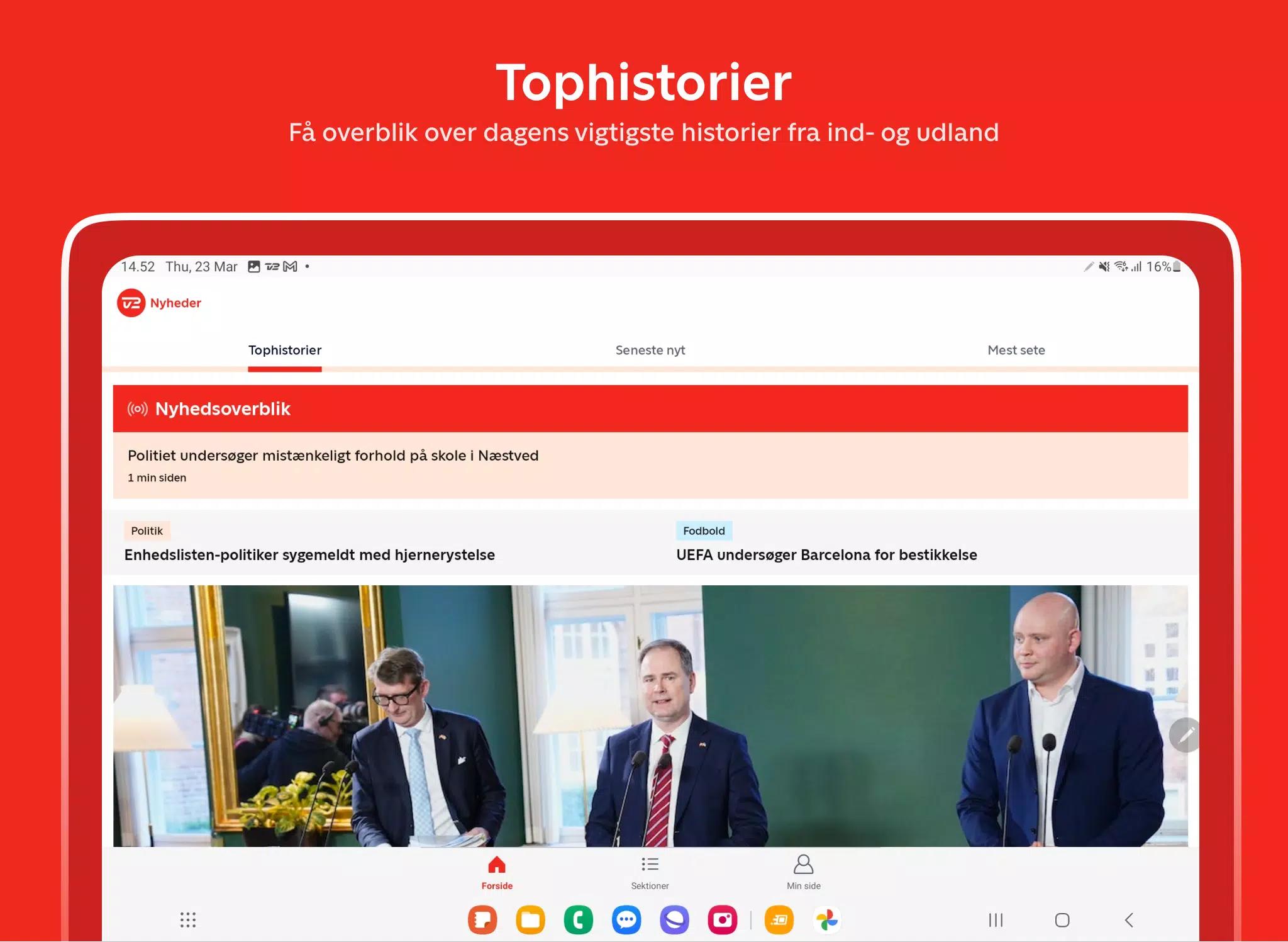 TV 2 Nyheder screenshot 6