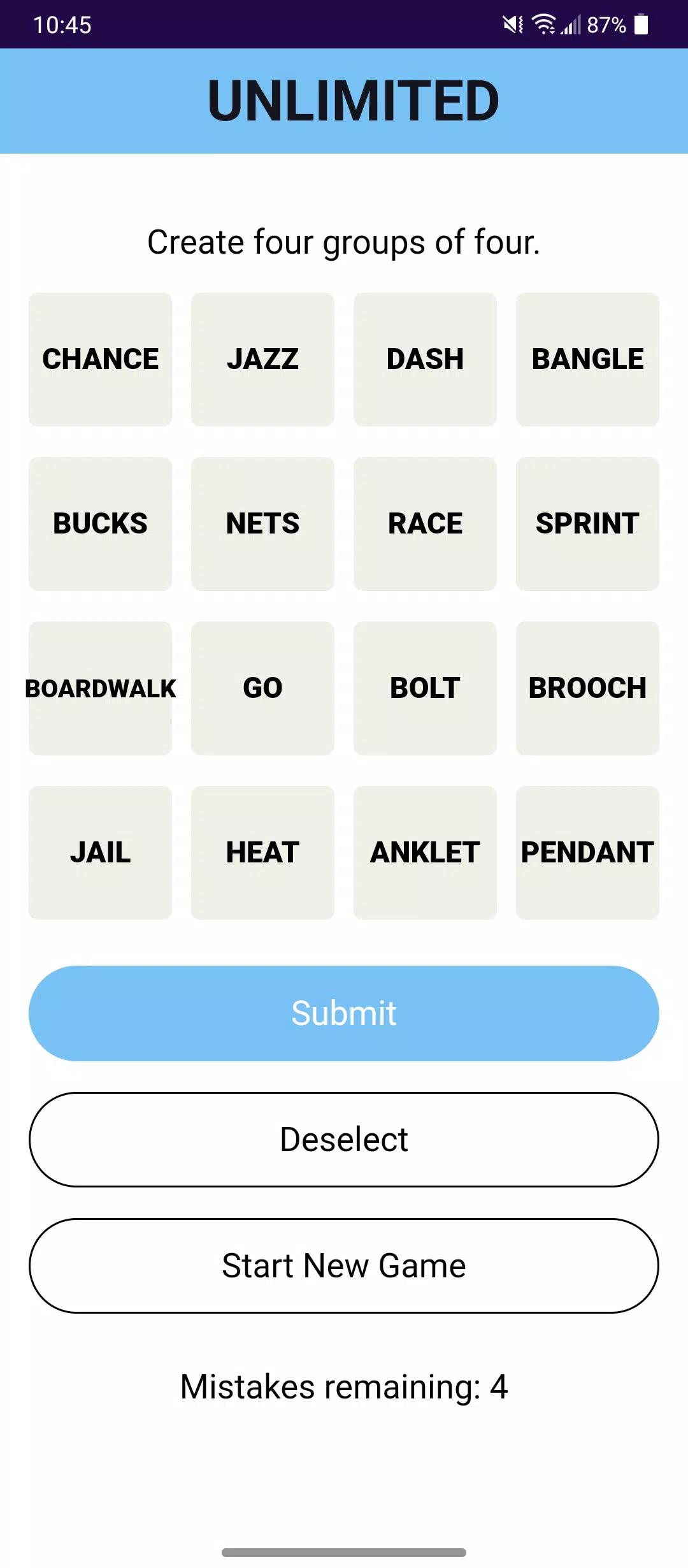 Connections Game screenshot 3