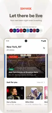 SeatGeek screenshot 1