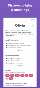 Baby Name Genius: Swipe Names screenshot 1