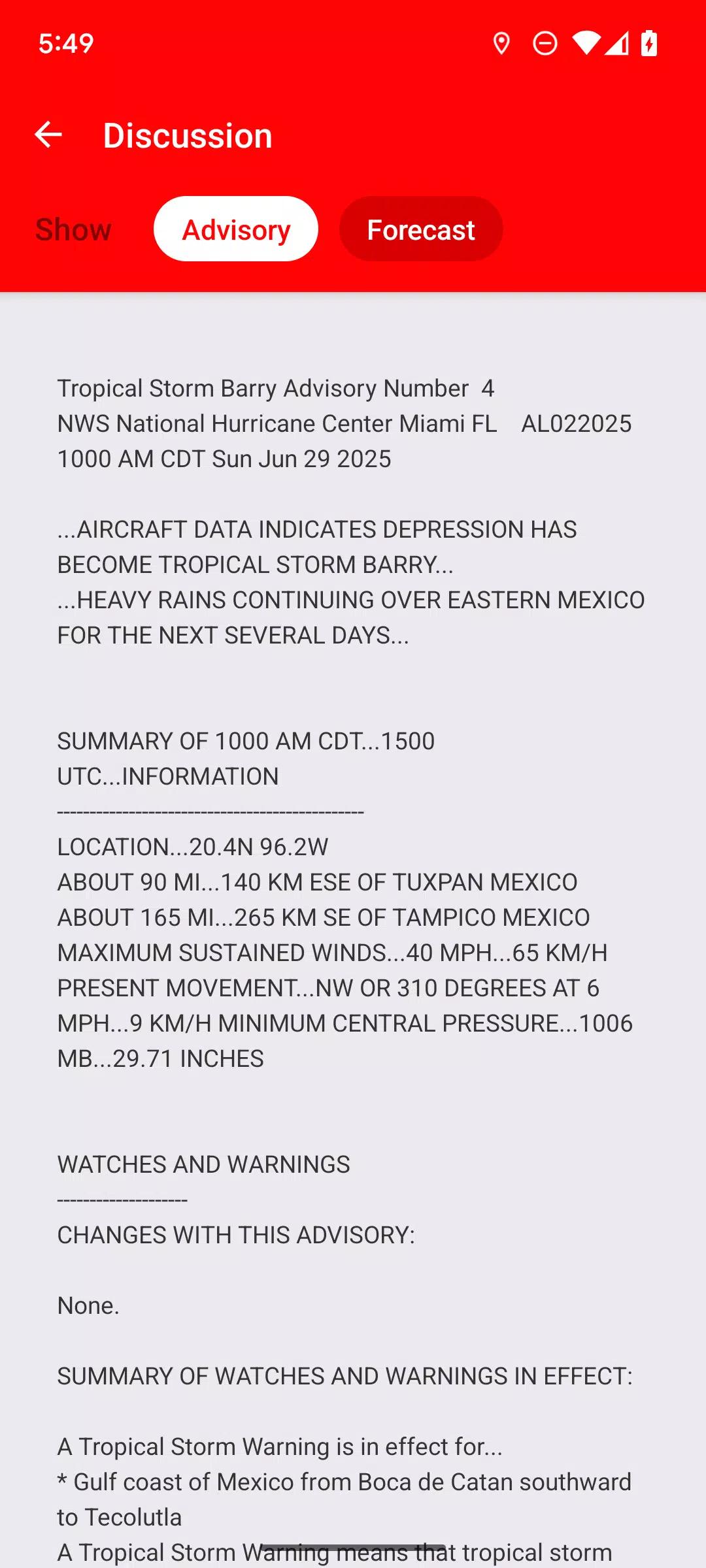 My Hurricane Tracker screenshot 5