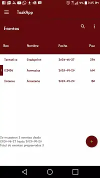 TaskApp screenshot 1
