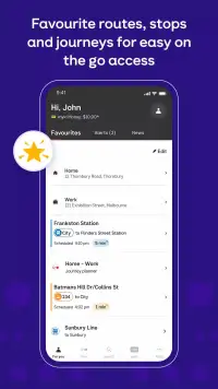 Public Transport Victoria app screenshot 3