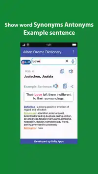 English Afaan Oromo Dictionary screenshot 4