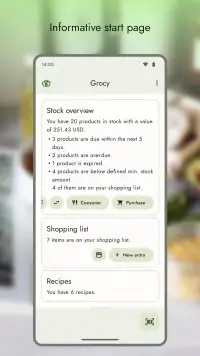 Grocy screenshot 1