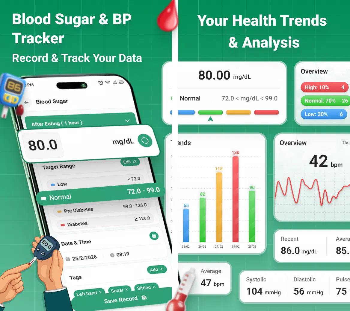Blood Sugar & Pressure Monitor screenshot 16