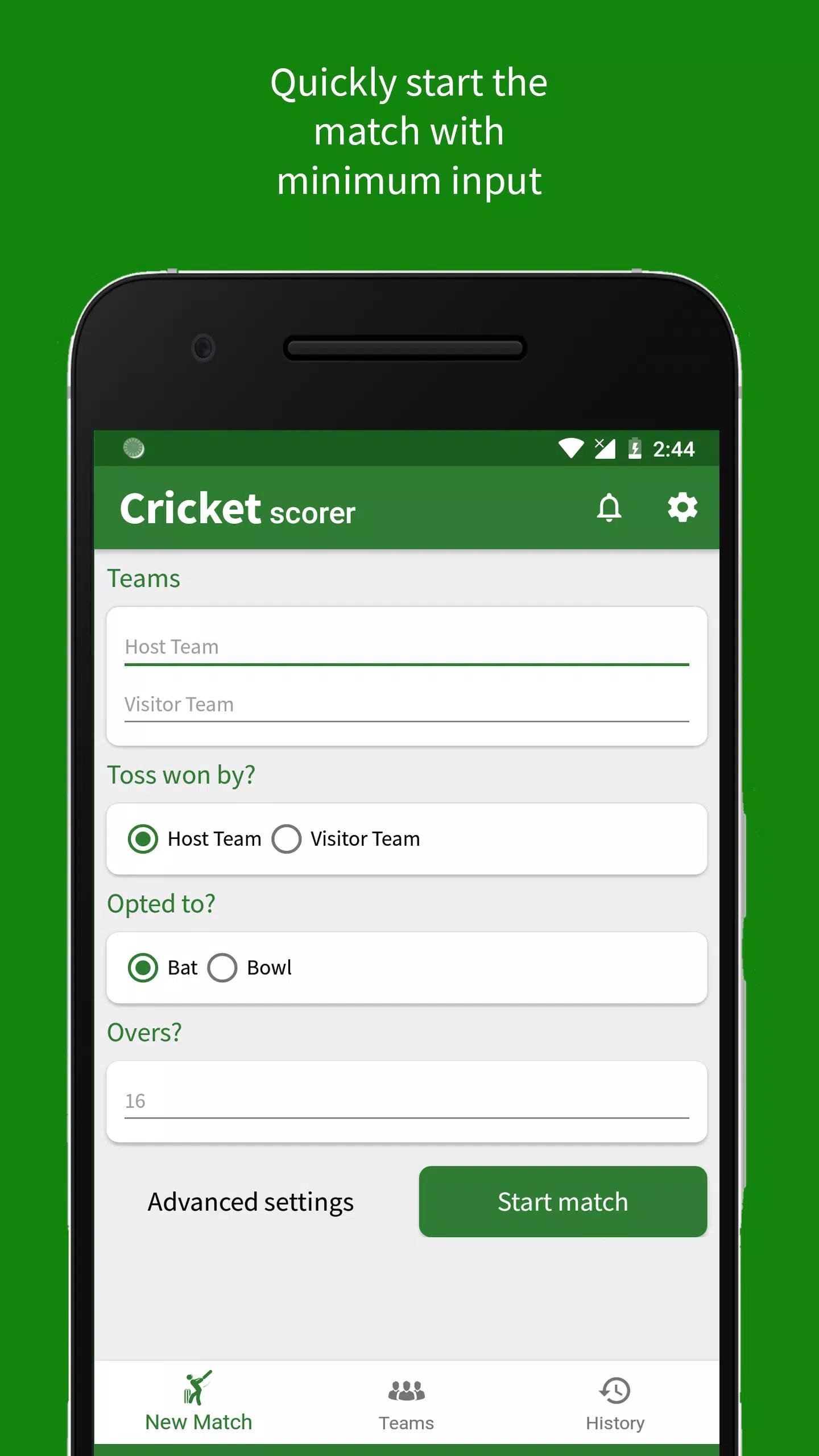 Cricket Scorer screenshot 1