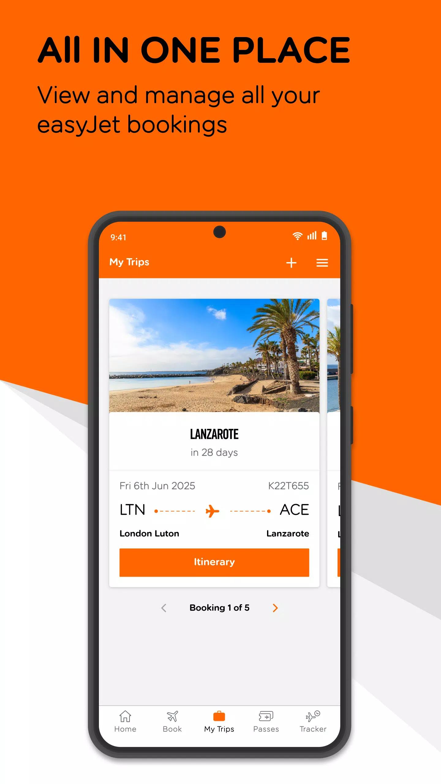 easyJet screenshot 2