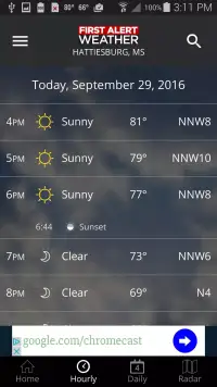 WDAM 7 First Alert Weather screenshot 3
