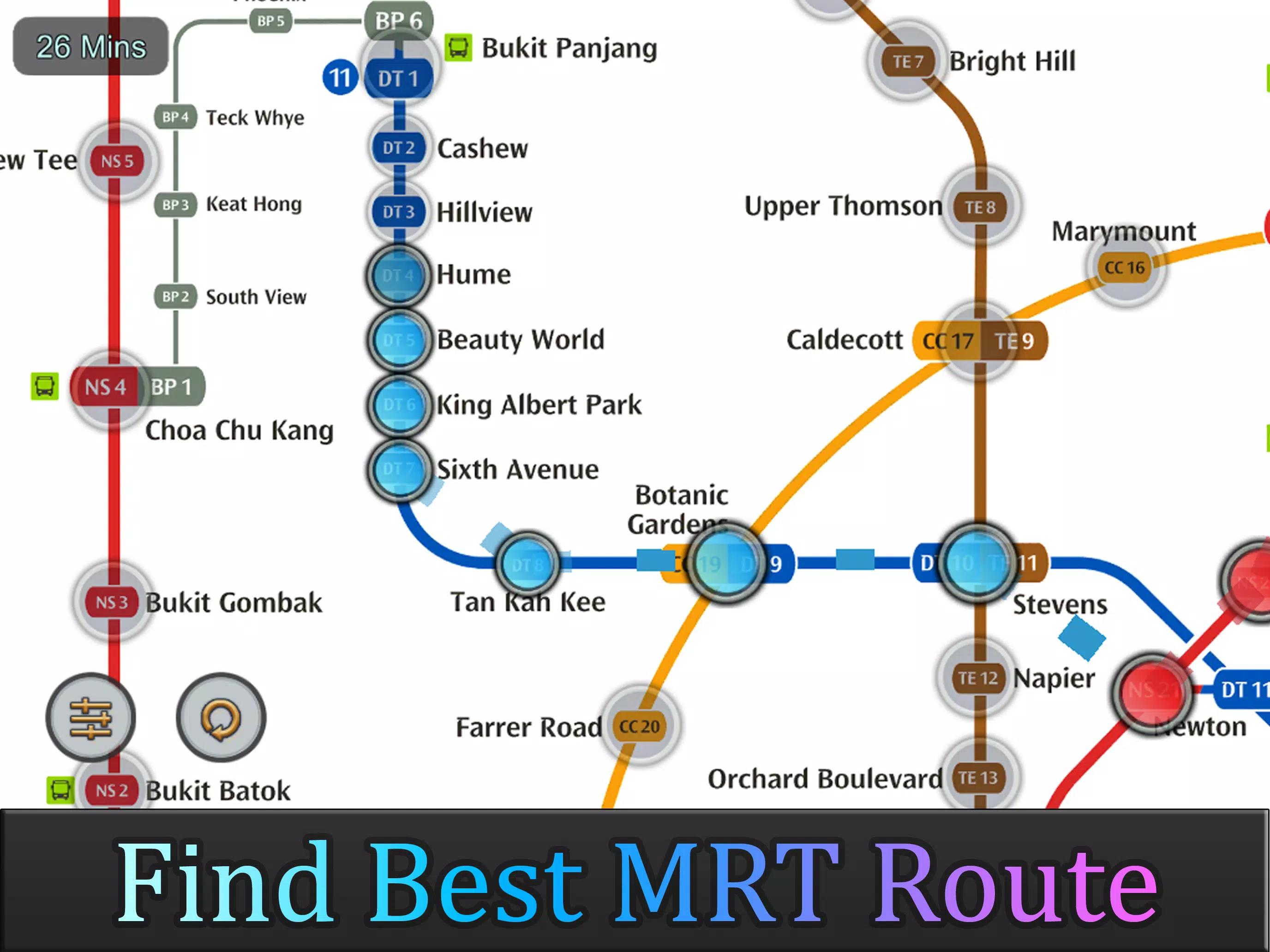 Singapore MRT Map Route 新加坡地铁 screenshot 4