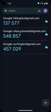 Google Authenticator screenshot 6