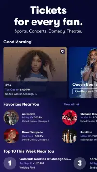 Vivid Seats screenshot 1