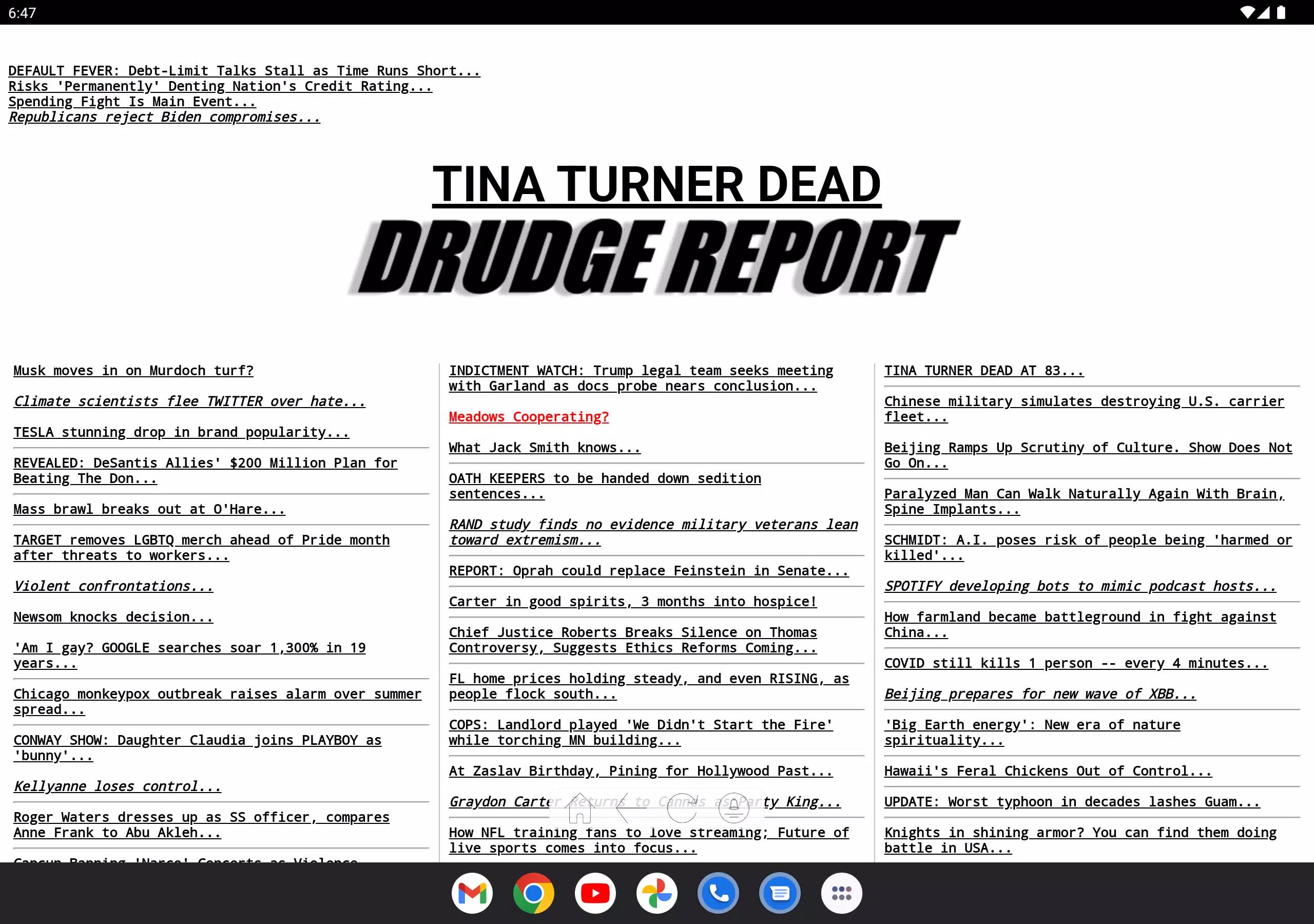 Drudge Report screenshot 5