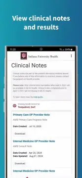 My IU Health screenshot 2