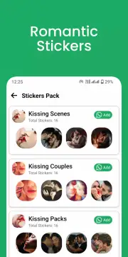 Romantic Stickers screenshot 3