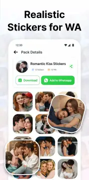 Love Romantic Kiss WAStickers screenshot 9