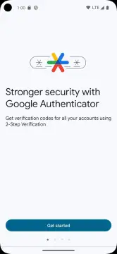 Google Authenticator screenshot 1