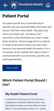 Penn State Health screenshot 4