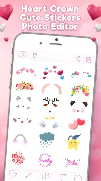 Heart Emoji & Photo Stickers screenshot 1