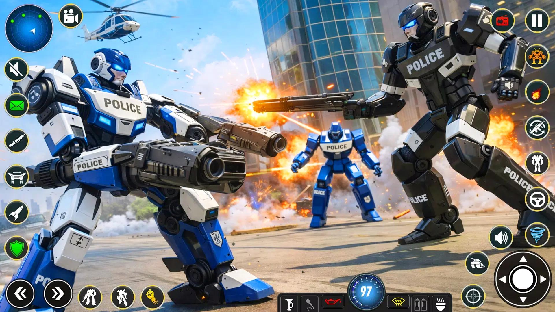 US Police Robot Car Game screenshot 13