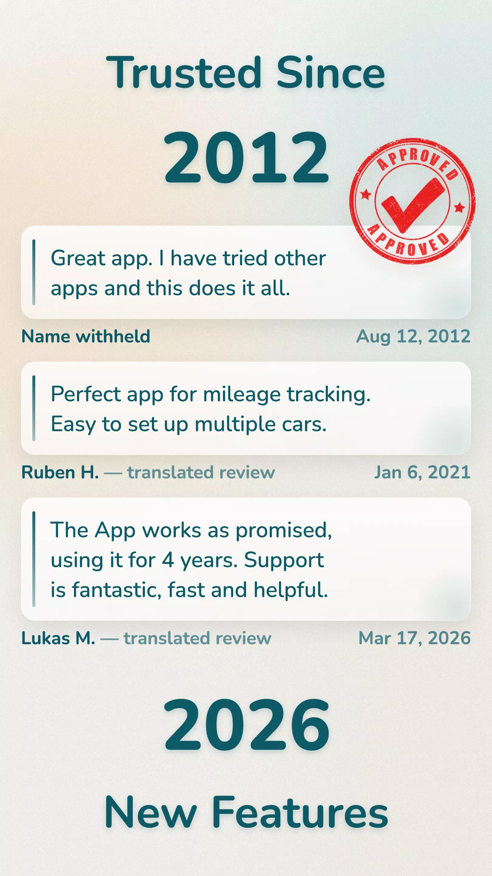 Mileage Tracker & Vehicle Log screenshot 2