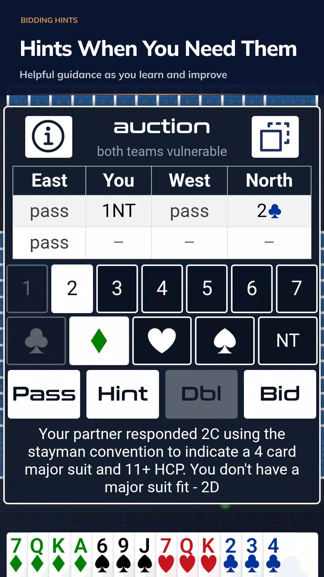 Classic Bridge Card Game screenshot 3
