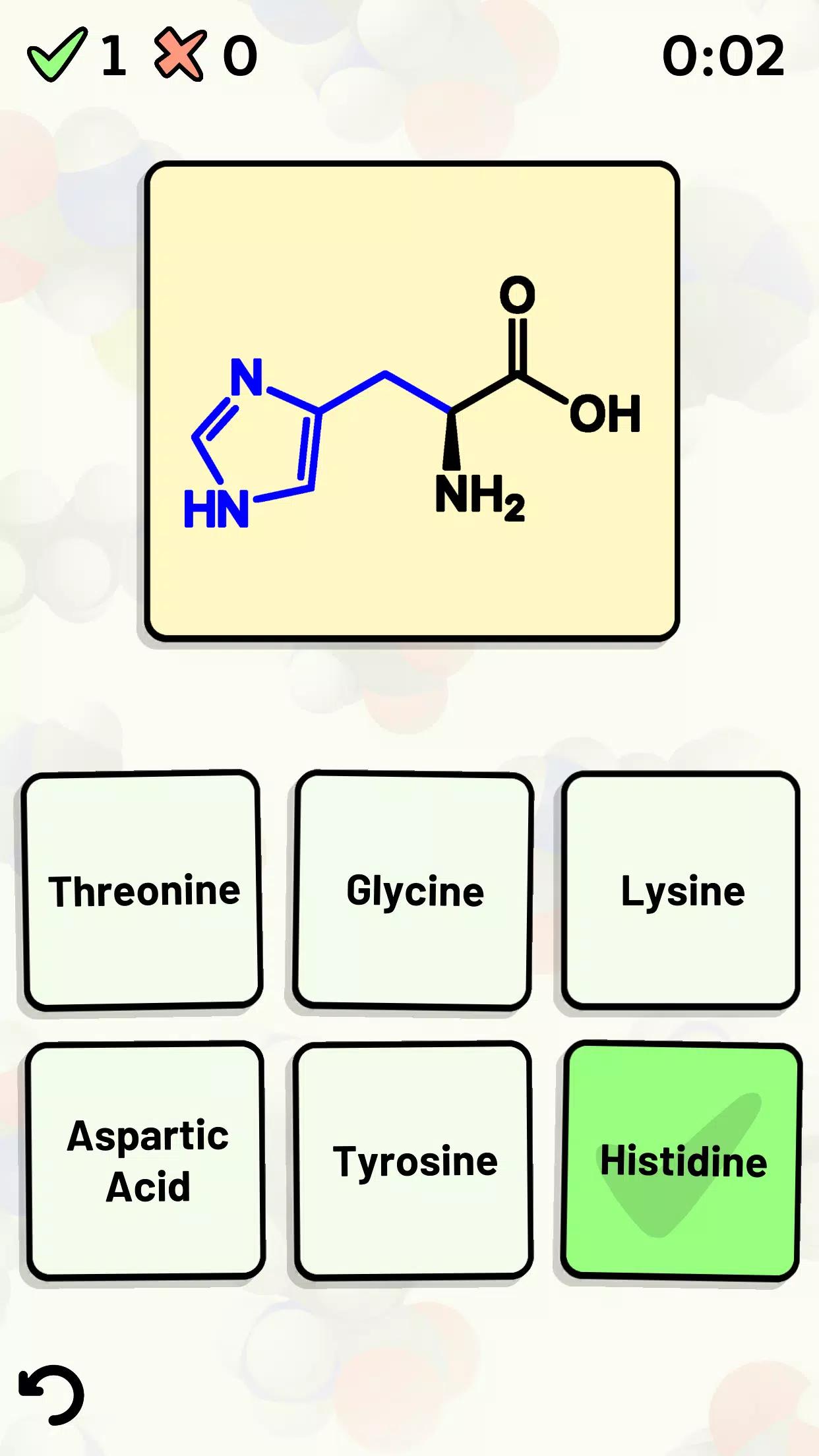 Amino Acid Quiz screenshot 5
