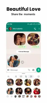 Romantic Stickers screenshot 9