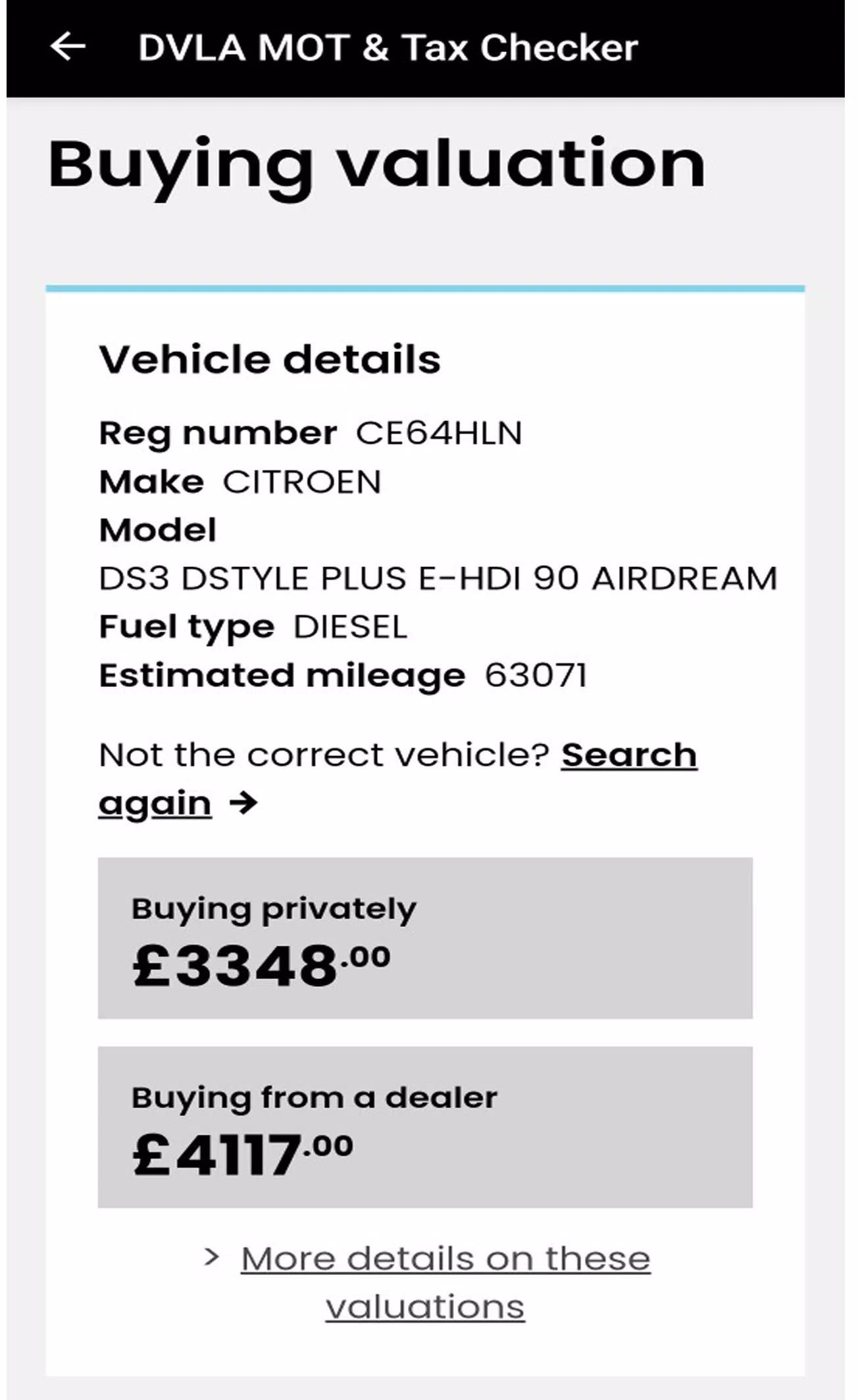 MOT History ROAD TAX Car Check screenshot 10