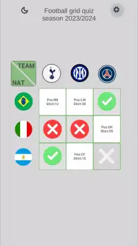 Football grid quiz screenshot 3