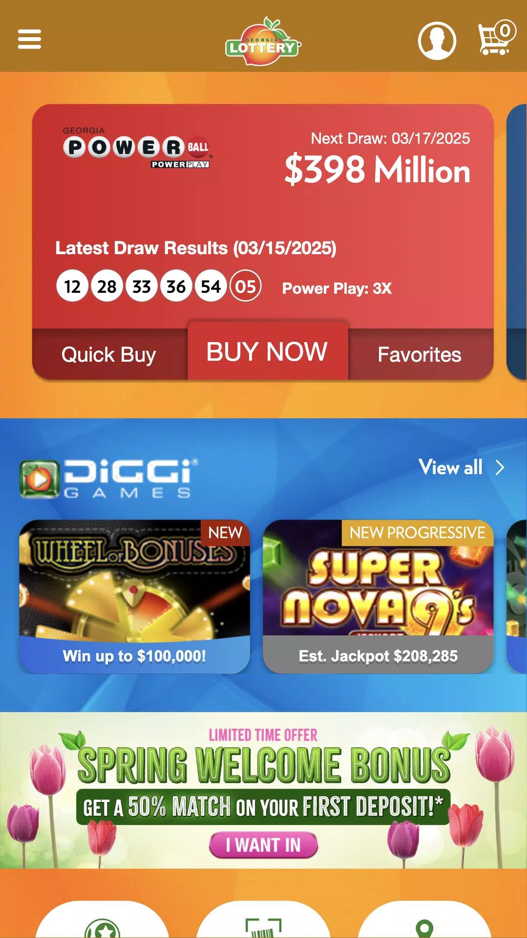 Georgia Lottery Official App screenshot 1