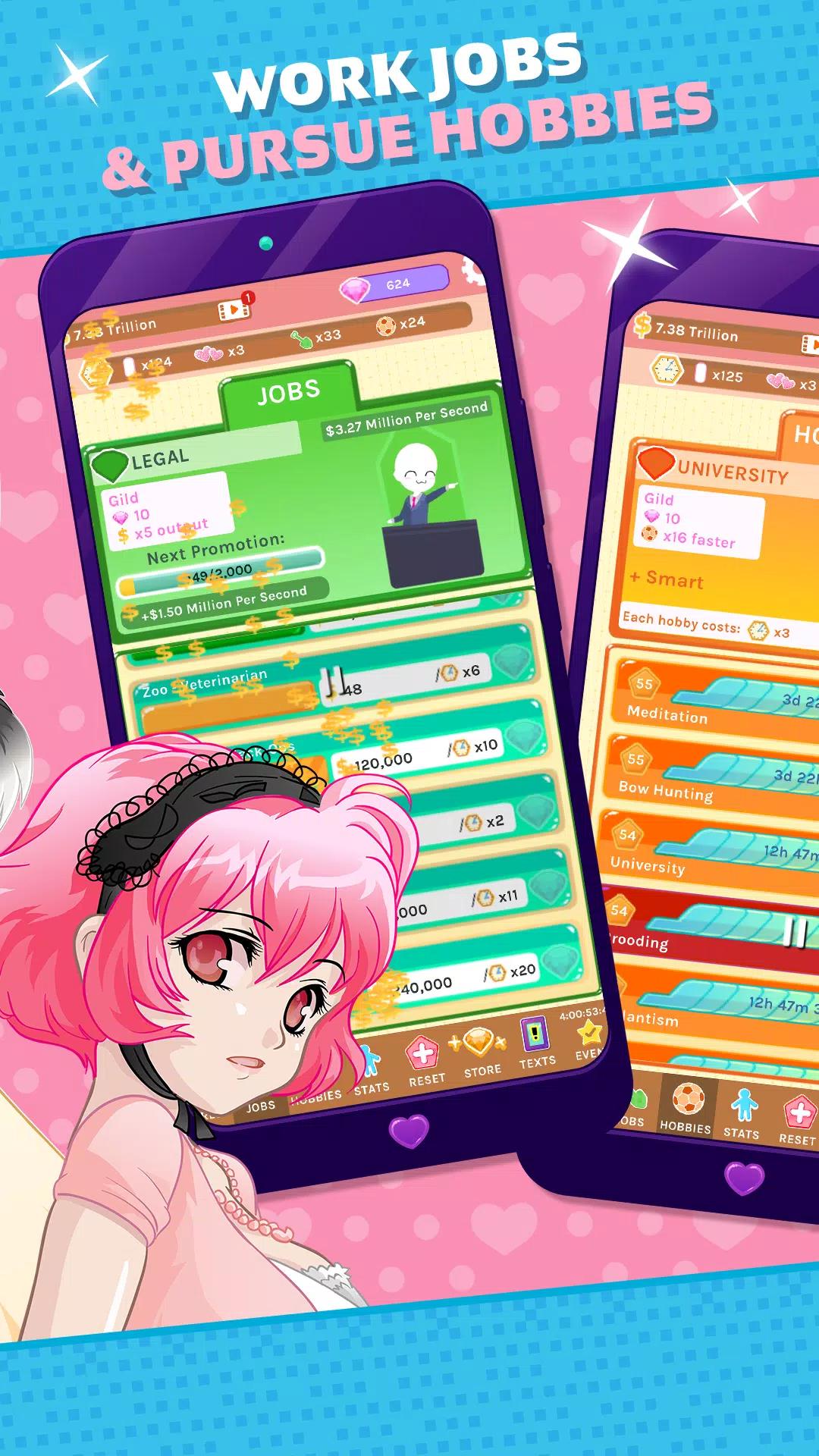 Crush Crush - Idle Dating Sim screenshot 3