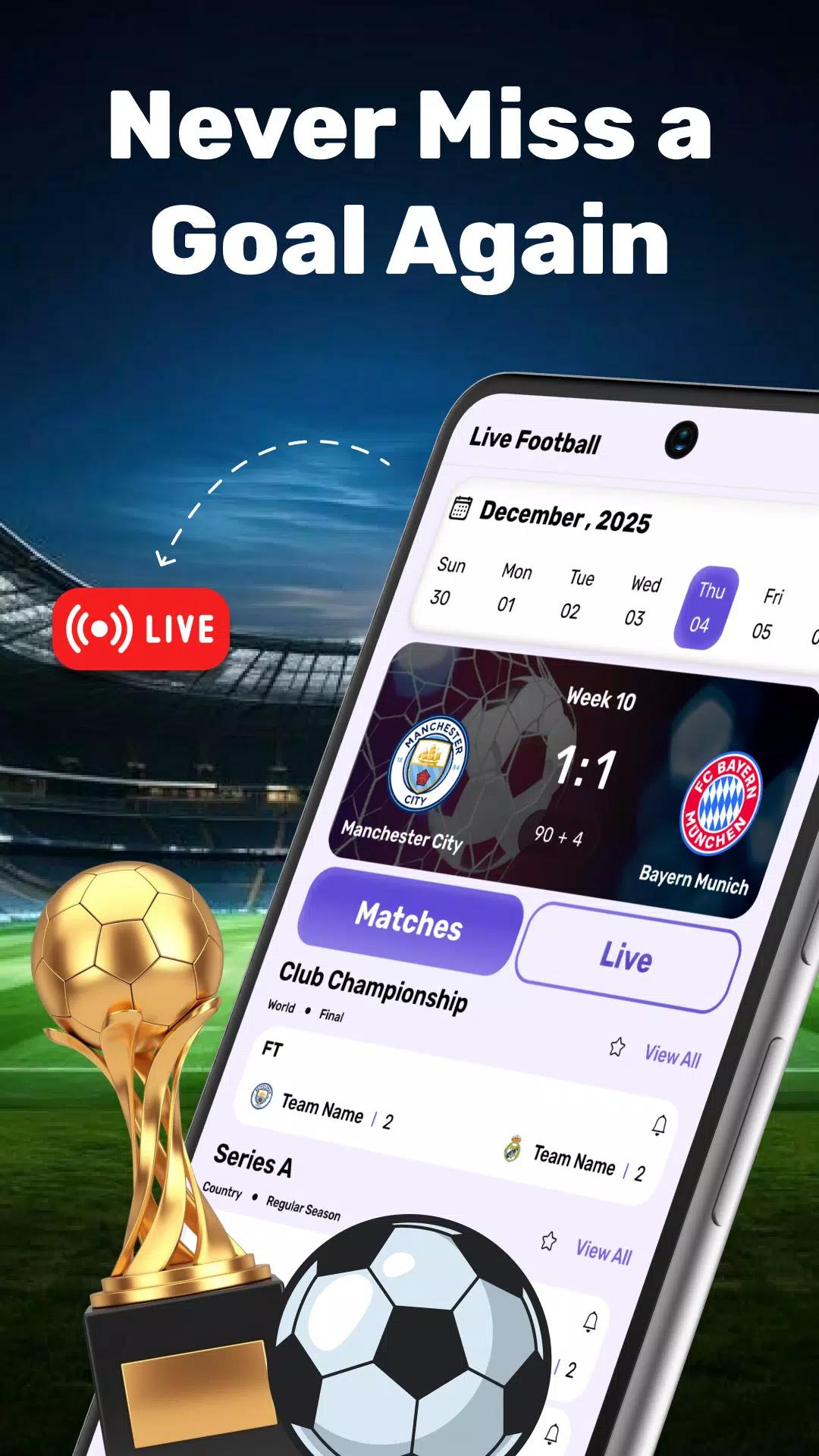 Football Pulse: Live Score screenshot 1