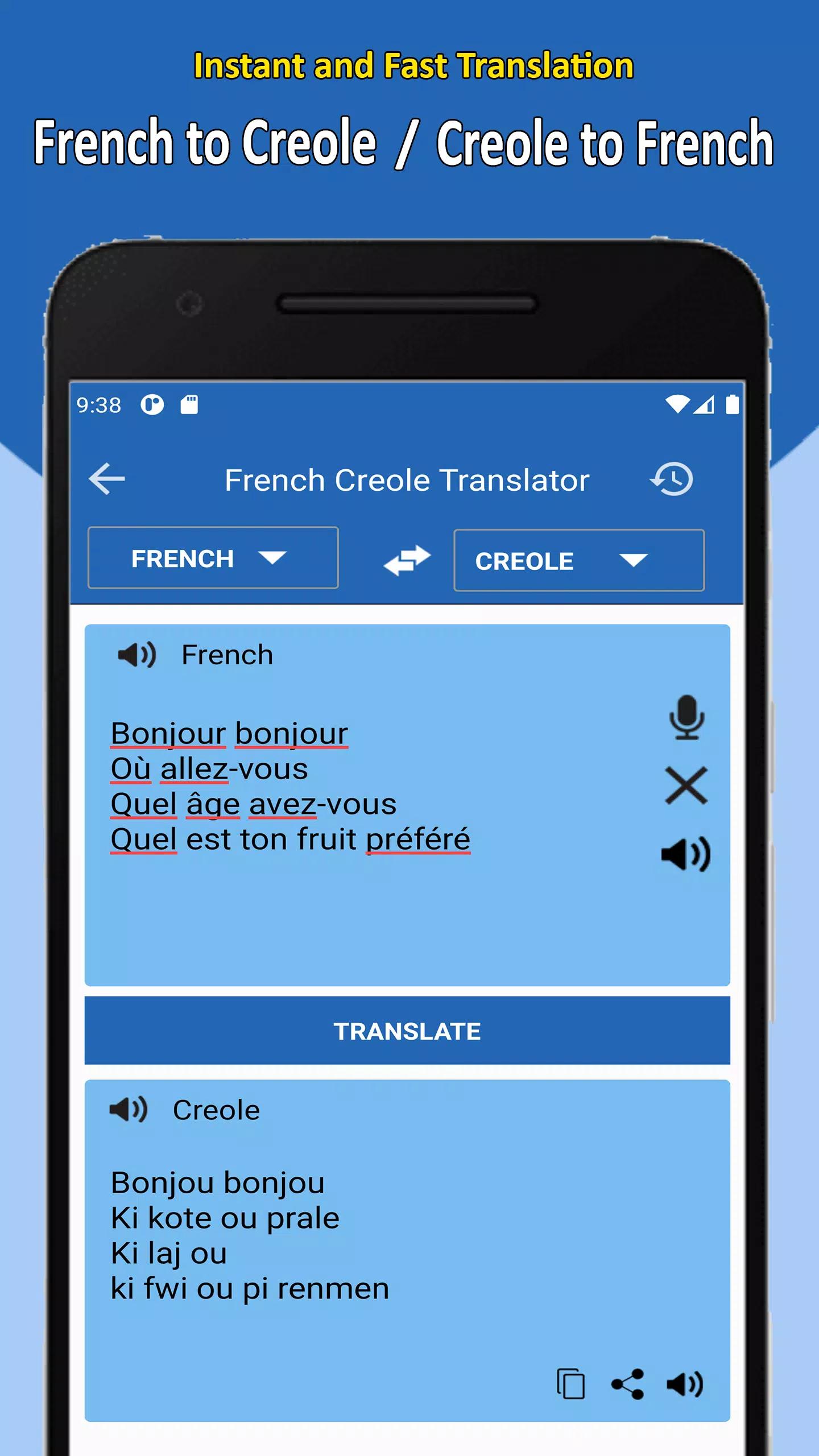 French Creole Translator screenshot 2