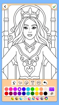 Princess Coloring Game screenshot 1