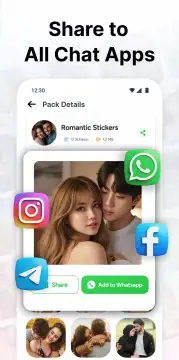 Love Romantic Kiss WAStickers screenshot 8