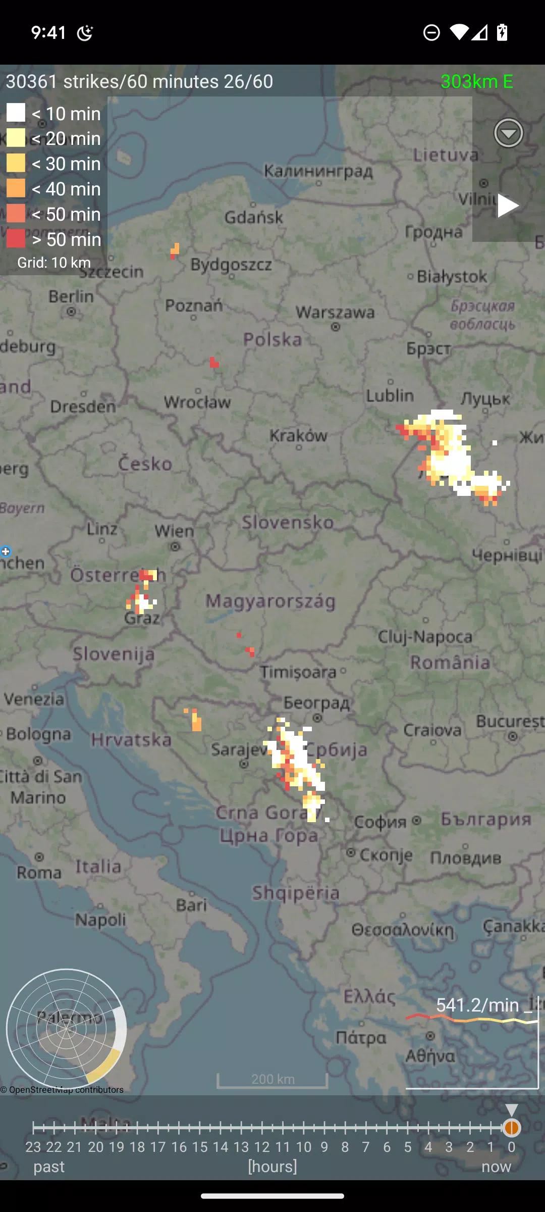 Blitzortung Lightning Monitor screenshot 1