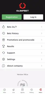 OlympBet screenshot 1