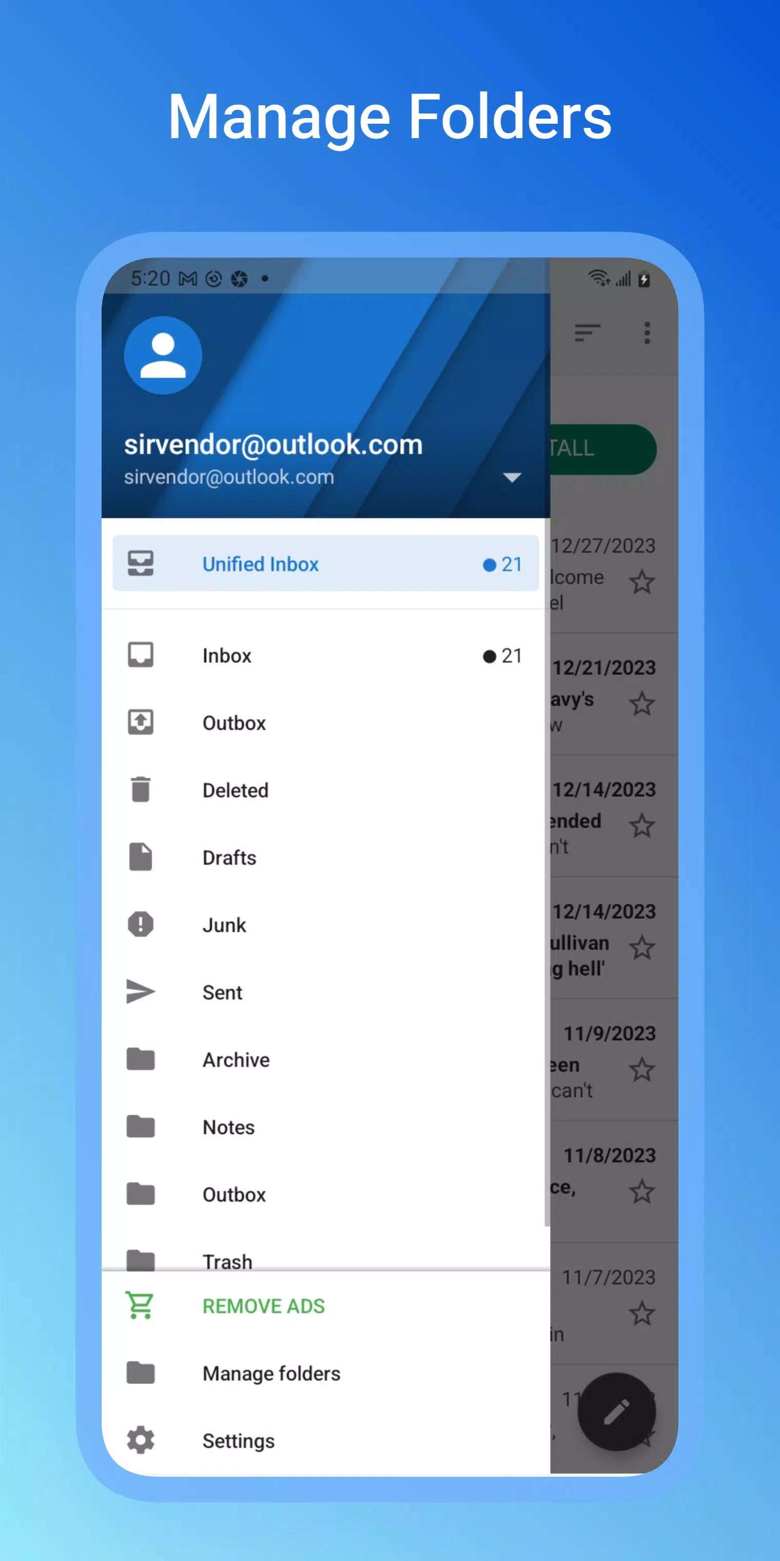 Email App for Hotmail screenshot 6