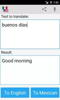 Mexican English Translator screenshot 2