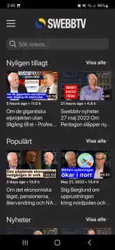 Swebbtv screenshot 2
