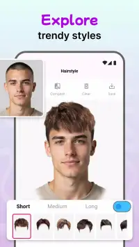 Modiface Haircut：Hair Makeover screenshot 5