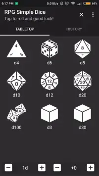 RPG Simple Dice screenshot 1