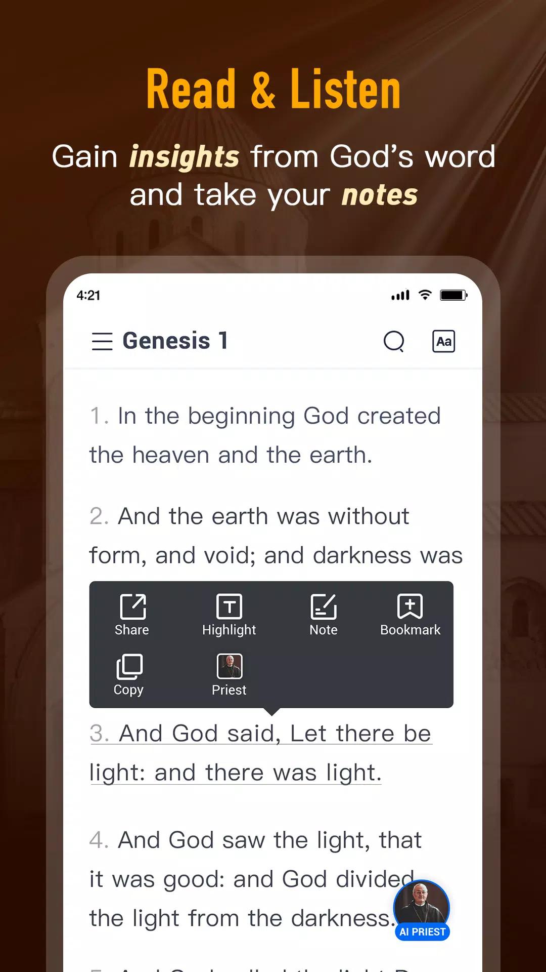 Bible Daily, KJV Bible + Audio screenshot 6