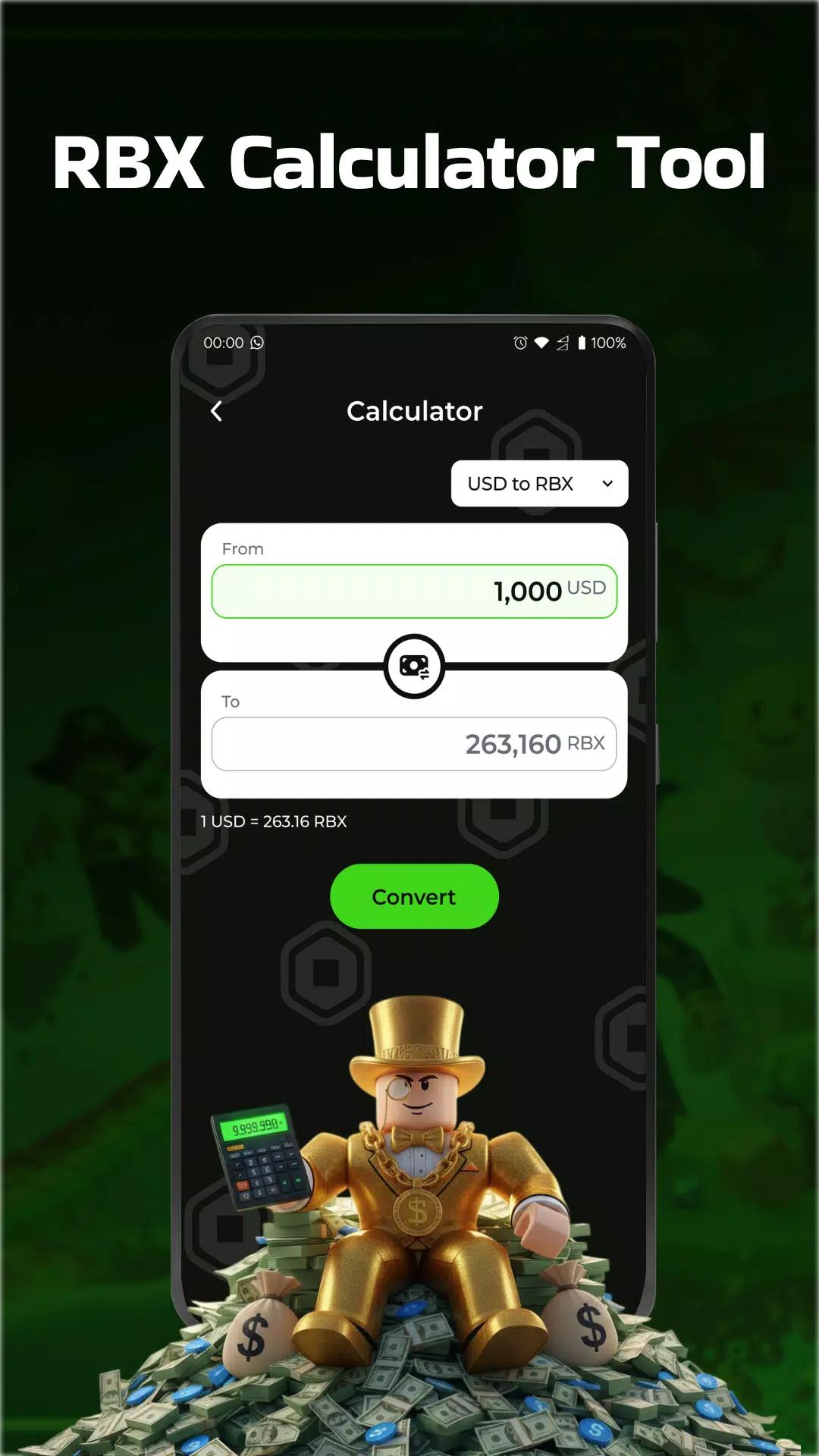RBX Counter: Calculator & Tips screenshot 1