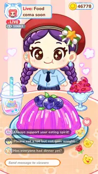 Mukbang ASMR: Idol Livestream screenshot 1