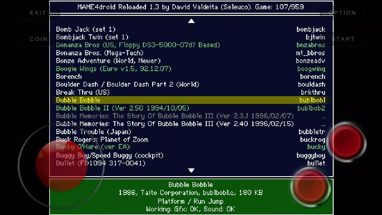 MAME4droid  (0.139u1) screenshot 2
