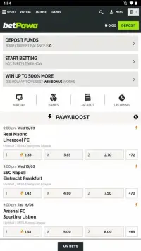 Betpawa screenshot 1