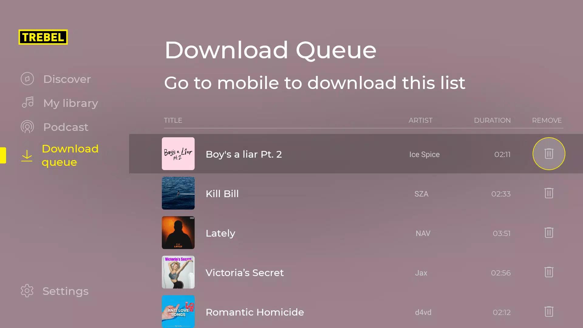 TREBEL Music screenshot 6