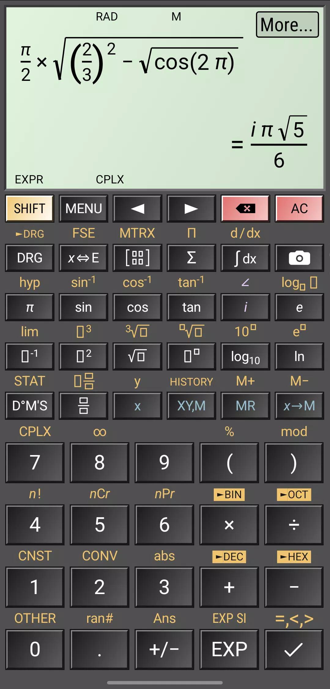 HiPER Scientific Calculator screenshot 5